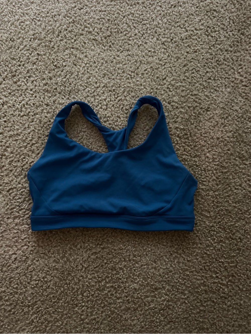 Athleta Teal Blue Racerback Swim Bikini Top